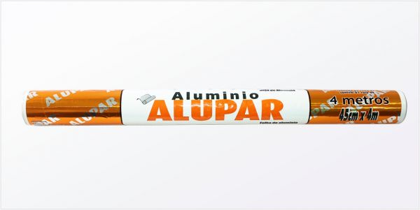 PAPEL ALUMINIO ALUPAR 45CMX4,0 METROS